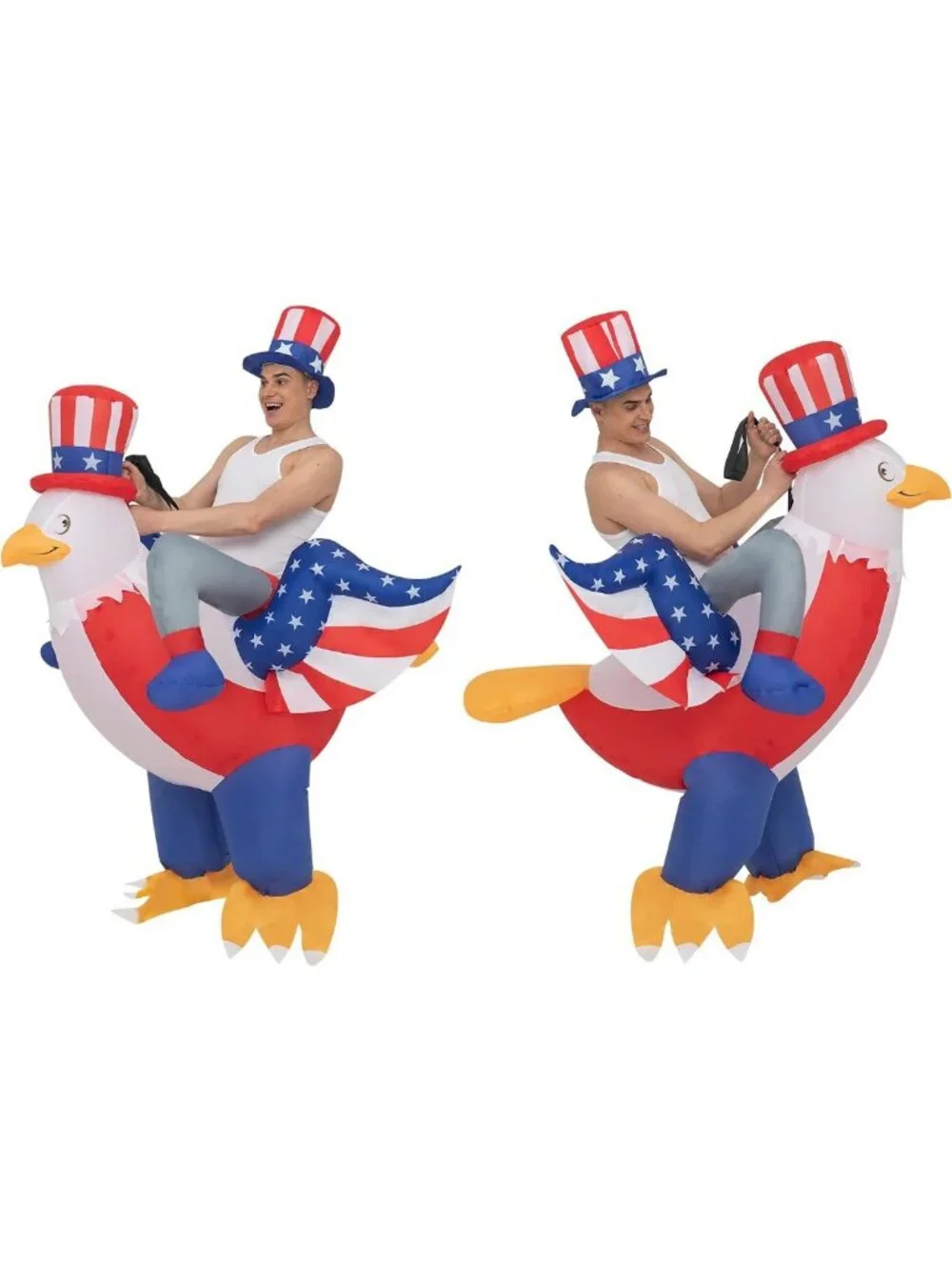 USA Eagle Inflatable Costume for 4th of July Party, Adult Parade & Halloween Fun